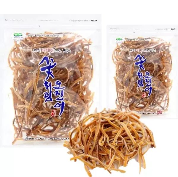 상품 이미지: 국내산 꽃처럼오징어 200g x 2봉 (신선수산)조미 꽃오징어