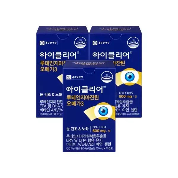 상품 이미지: 아이클리어 루테인지아잔틴 오메가3 60캡슐 3박스