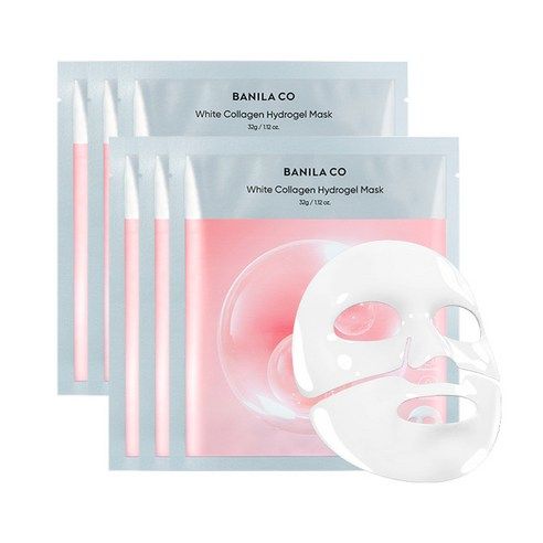상품 이미지: 바닐라코 화이트 콜라겐 하이드로겔 마스크 32g, 6개, 1개입