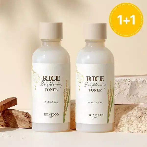 상품 이미지: [스킨푸드][1+1]라이스 브라이트닝 피부결 케어 토너 160ml
