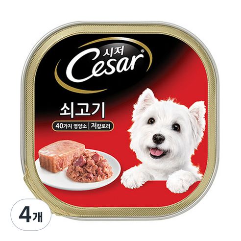 상품 이미지: 시저 1세 이상 어덜트 강아지 주식캔