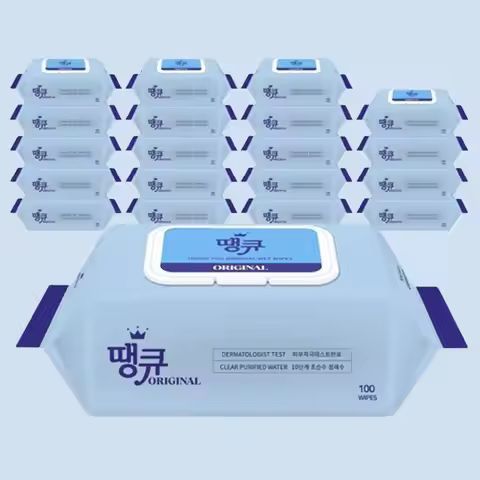 상품 이미지: original 땡큐 오리지널 물티슈 100매 20팩 당일출고 캡형 대용량물티슈