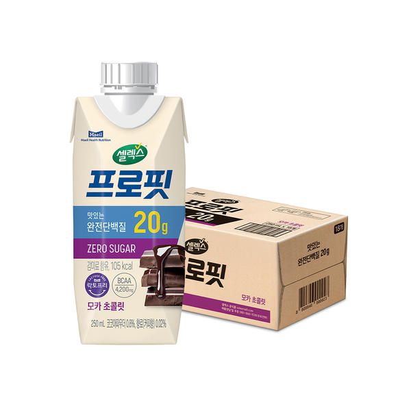 상품 이미지: 셀렉스 프로핏 모카 초콜릿, 250ml, 18개