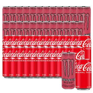 상품 이미지: 몬스터 파이프라인펀치 355ml 24캔+코카콜라 350ml x 24캔