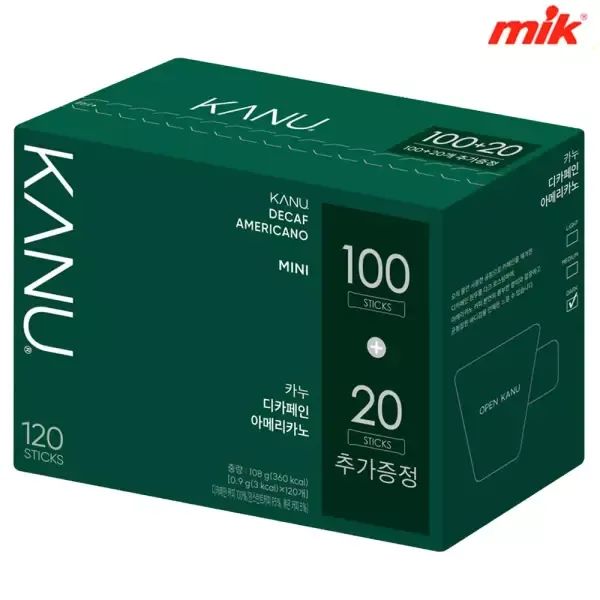 상품 이미지: 맥심 카누 디카페인 미니 120T [다크/마일드/카페라떼/아메리카노/커피믹스/믹스
