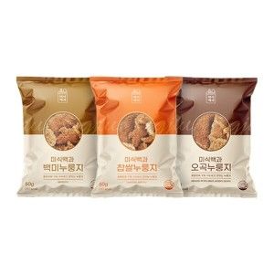 상품 이미지: 미식백과 누룽지 50g x 30봉 ( 백미 10봉 + 찹쌀 10봉 + 오곡 10봉 )