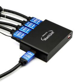 상품 이미지: 마하링크 HDMI 4K 60Hz EDID 딥 스위치 1:4 분배기