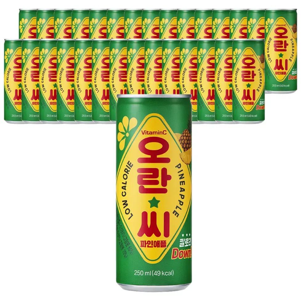 상품 이미지: 동아오츠카 오란씨 파인애플 250ml X 30캔 탄산음료 저칼로리
