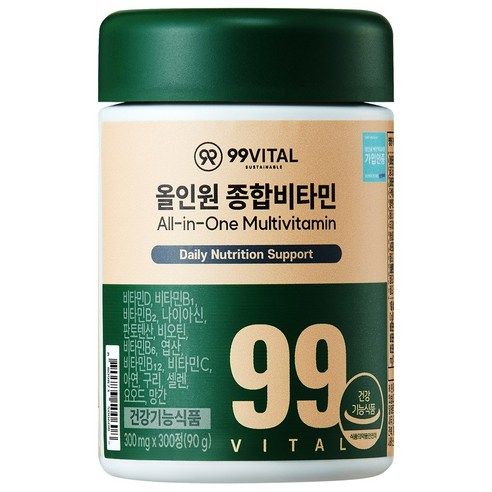 상품 이미지: 99바이탈 올인원 종합비타민, 1개, 300정