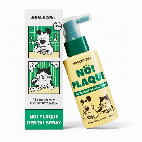 상품 이미지: 몽셰펫 반려동물 덴탈 스프레이 뿌리는 치약 구취/치석제거, 1개, 100ml