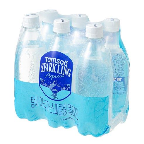상품 이미지: 탐사 아쿠아 스파클링 플레인 무라벨, 6개, 500ml