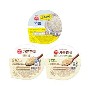 상품 이미지: 오뚜기 오뚜기밥 18개+18개 골라담기 (흰밥/가뿐한끼현미밥/식이섬유플러스밥)