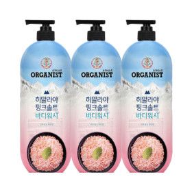 상품 이미지: 오가니스트 히말라야 핑크솔트 풍성한 거품 산뜻한 바디워시 900g 민트향 x 3개