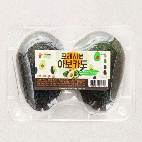 상품 이미지: 프레시몬 아보카도 2입, 400g, 1개