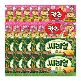 상품 이미지: 씨리얼 초코 42g 10개 + 칸쵸 54g 10개  (내 이름을 찾아라 2탄)
