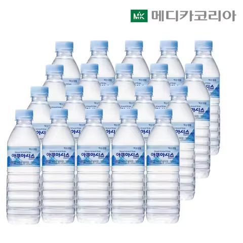 상품 이미지: 아쿠아시스 생수 유/무라벨 랜덤 물 500ml x 20병 먹는샘물_20개입x1팩