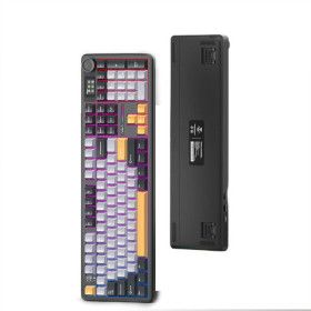 상품 이미지: Aula 독거미 F108 pro 유무선 기계식 키보드 풀배열 핫스왑 8000mAh 2.4G RGB  블랙옐로우 청우축
