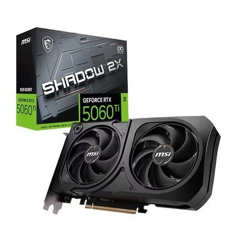 상품 이미지: MSI 지포스 RTX 5060 Ti 쉐도우 2X OC 플러스 D7 8GB