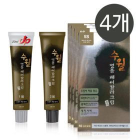 상품 이미지: 수월 명품 헤어칼라 크림 5S 자연갈색 1+1+1+1(4개)