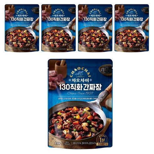 상품 이미지: 차오차이 130 직화 간짜장, 180g, 5개