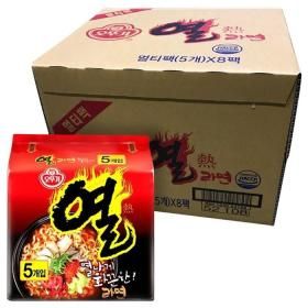 상품 이미지: 오뚜기 열라면 봉지 라면 120g 40개