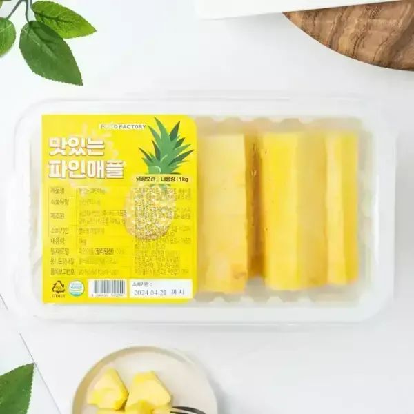 상품 이미지: 푸드팩토리 맛있는 파인애플 스틱형 1kg