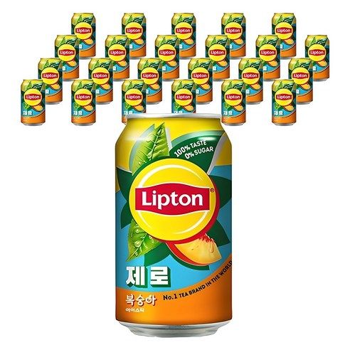 상품 이미지: 립톤 제로 복숭아 아이스티, 355ml, 24개