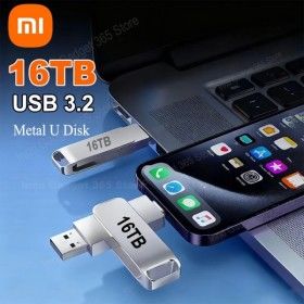 상품 이미지: 샤오미 16TB USB 3.2 플래시 드라이브 고속 전송 메탈 메모리 카드 디스크 방수 스틱