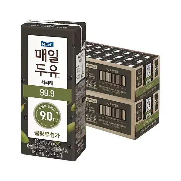 상품 이미지: 매일두유 99.9 서리태 190ml, 24입, 2개