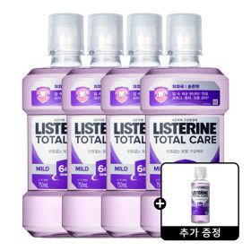 상품 이미지: 리스테린 토탈케어 마일드 750ml 4개 + 토탈케어 마일드 100ml 1개 증정