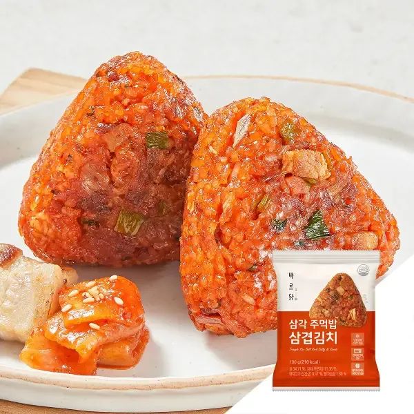 상품 이미지: 바르닭 삼각주먹밥 삼겹김치 4팩