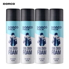 상품 이미지: (HOT특가/총1000ml) 도루코 쿨크러쉬 쉐이빙폼 250ml 4개 /대용량/촉촉/저작극
