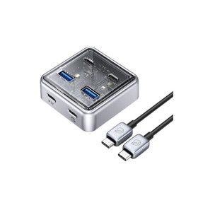 상품 이미지: ORICO XHJ2U2C-G2-10 USB허브 4포트 무전원 HUB 유전원 겸용 USB-C 100CM
