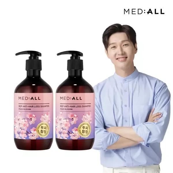 상품 이미지: 메디올 탈모완화 비듬각질케어 약산성 피치블라썸 샴푸 480ml 2개