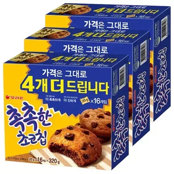 상품 이미지: 오리온 촉촉한 초코칩 320g, 3개