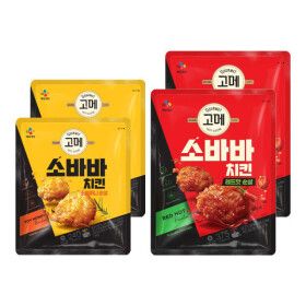 상품 이미지: 고메 소바바 레드핫 순살 375g 2개 + 소이허니 순살 240g 2개
