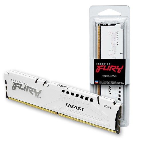 상품 이미지: [공식수입사] 킹스톤 FURY DDR5-6000 CL30 Beast 화이트 16GB 코잇