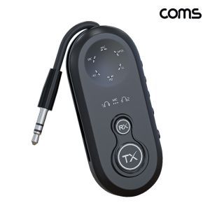 상품 이미지: Coms 고음질 블루투스 오디오 송수신기 v5.4 3.5mm/AUX변환송수신기/AUX송수신기/블루투스송수신기/송수신