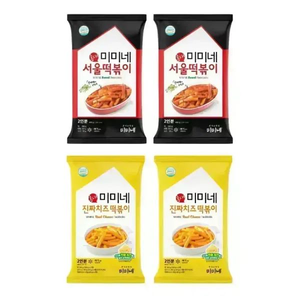 상품 이미지: 미미네 서울떡볶이 2봉 + 진짜치즈떡볶이 2봉 (8인분)