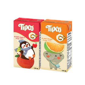 상품 이미지: 팁코 Tipco 100% NFC 착즙  소균오렌지/애플 앤 그레이프 110mL 36개 골라담기