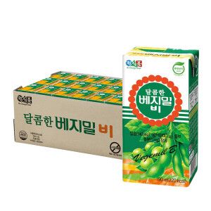 상품 이미지: 정식품 달콤한 베지밀 비 B 190ml 48개 트레이 패키지 두유