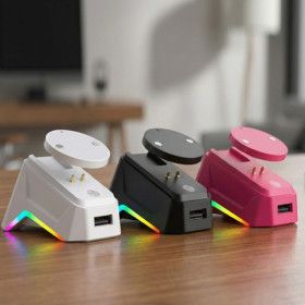 상품 이미지: 로지텍 지슈스 지슈라2 덱스 레이저 호환 무선 마우스 RGB 충전독 거치대