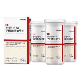 상품 이미지: 올바른 덴마크 구강유산균 솔루션 30정 3박스 (총 3개월분 90정) 투입균수 50억 덴마크 LGG 특허 자일리톨
