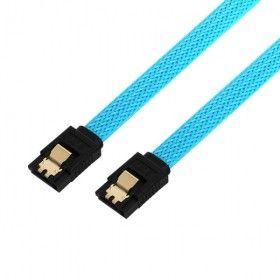 상품 이미지: 리버네트워크 NX1251 SATA3 ㅡ자 락형 케이블 0.5m (블루 NX-SATA3-B05) (밀알)