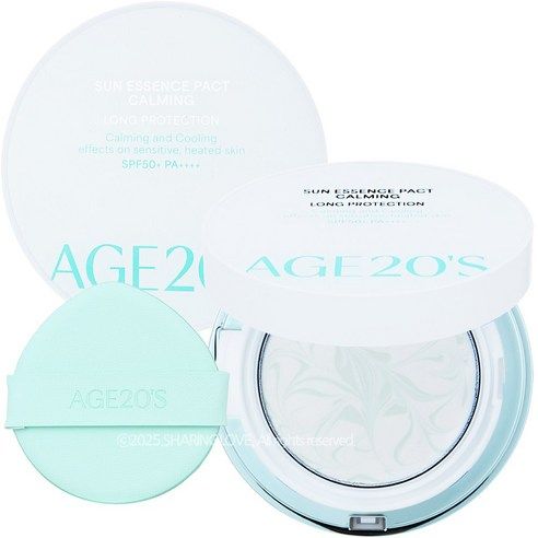 상품 이미지: [비건뷰티] 에이지투웨니스 선 에센스 팩트 카밍 롱프로텍션 SPF50+ PA++++, 12.5g, 1개