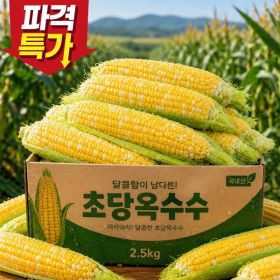 상품 이미지: 국내산 제주 초당옥수수 A급 정품 특품 초고당도 최대 16brix 15cm 내외 10개 경남