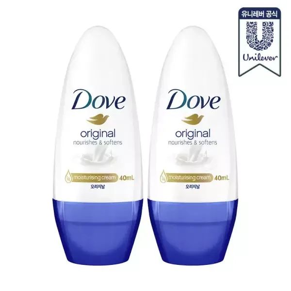 상품 이미지: 도브 데오드란트 롤온 오리지널 40ml 2개
