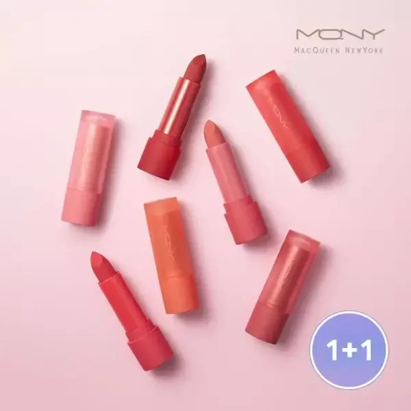 상품 이미지: [2개] MQNY 파우더 매트 립스틱 3.5g 7종 /립타투 겨울쿨톤 립라이너 LIP 립앤치크 누드립 오버립