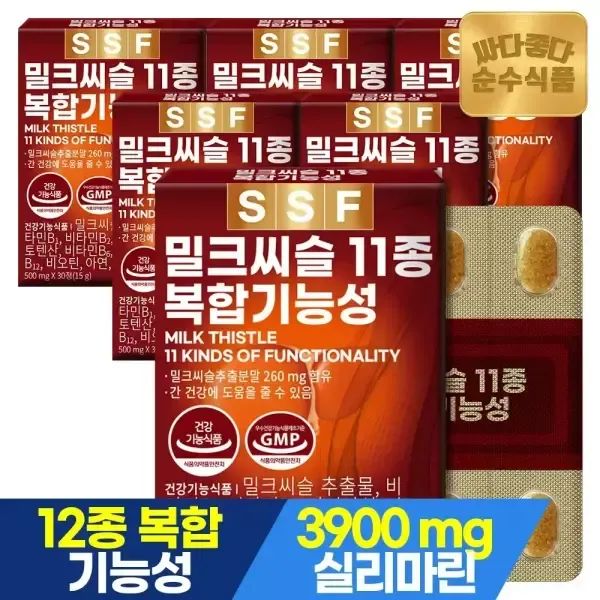 상품 이미지: 순수식품 밀크씨슬 실리마린 6개월분(180정) 간건강 밀크시슬 11종복합기능성 아연 헛개나무 열매농축분말