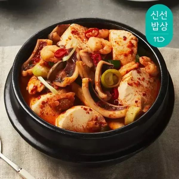 상품 이미지: 쿡솜씨 해물순두부찌개 밀키트 2인분